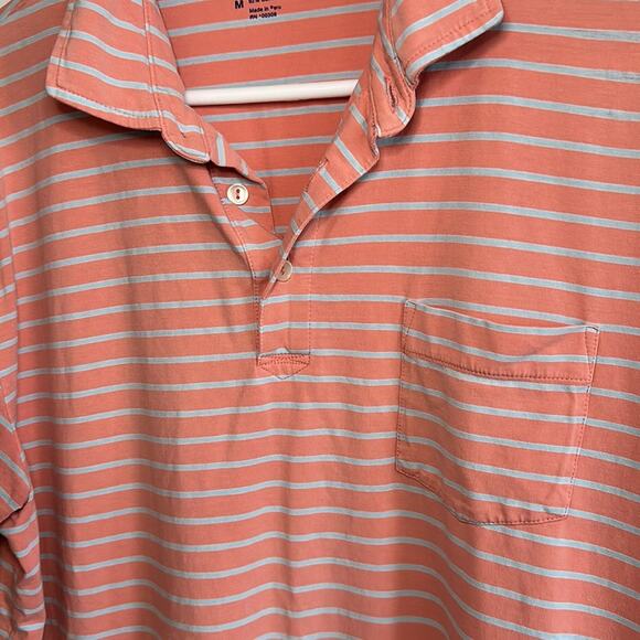 Peter Millar Men’s Polo Striped Soft Short Sleeve Size Medium‎ - Picture 2 of 7